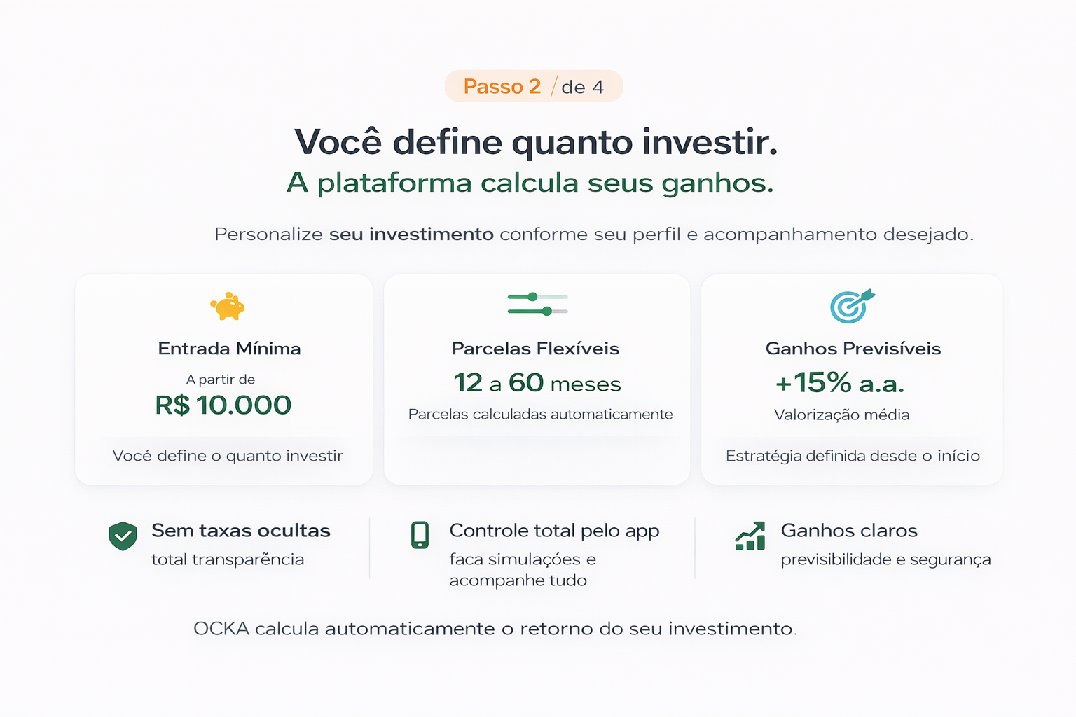 Personalize seu Investimento